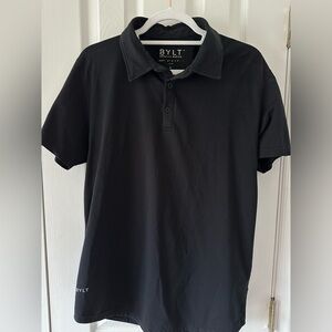 BYLT polo shirt. Size: Medium. Color: Black.